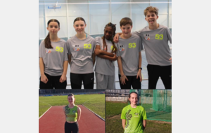 Régionaux triathlon indoor jeunes + Pré France lancers longs - NANTES et TOURS - 08/02/26