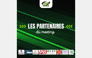Les partenaires de notre meeting !