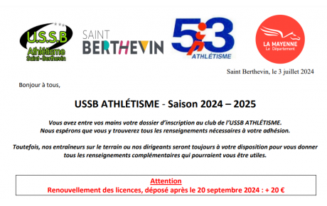 Dossier d'inscription 2024-2025