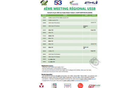 4ème Meeting Régional (primé) de l'USSB !