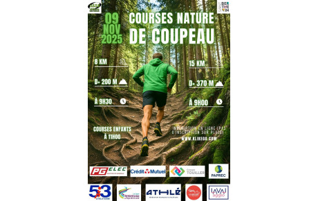 Ouverture des inscriptions &quot;Courses Nature de Coupeau&quot; !